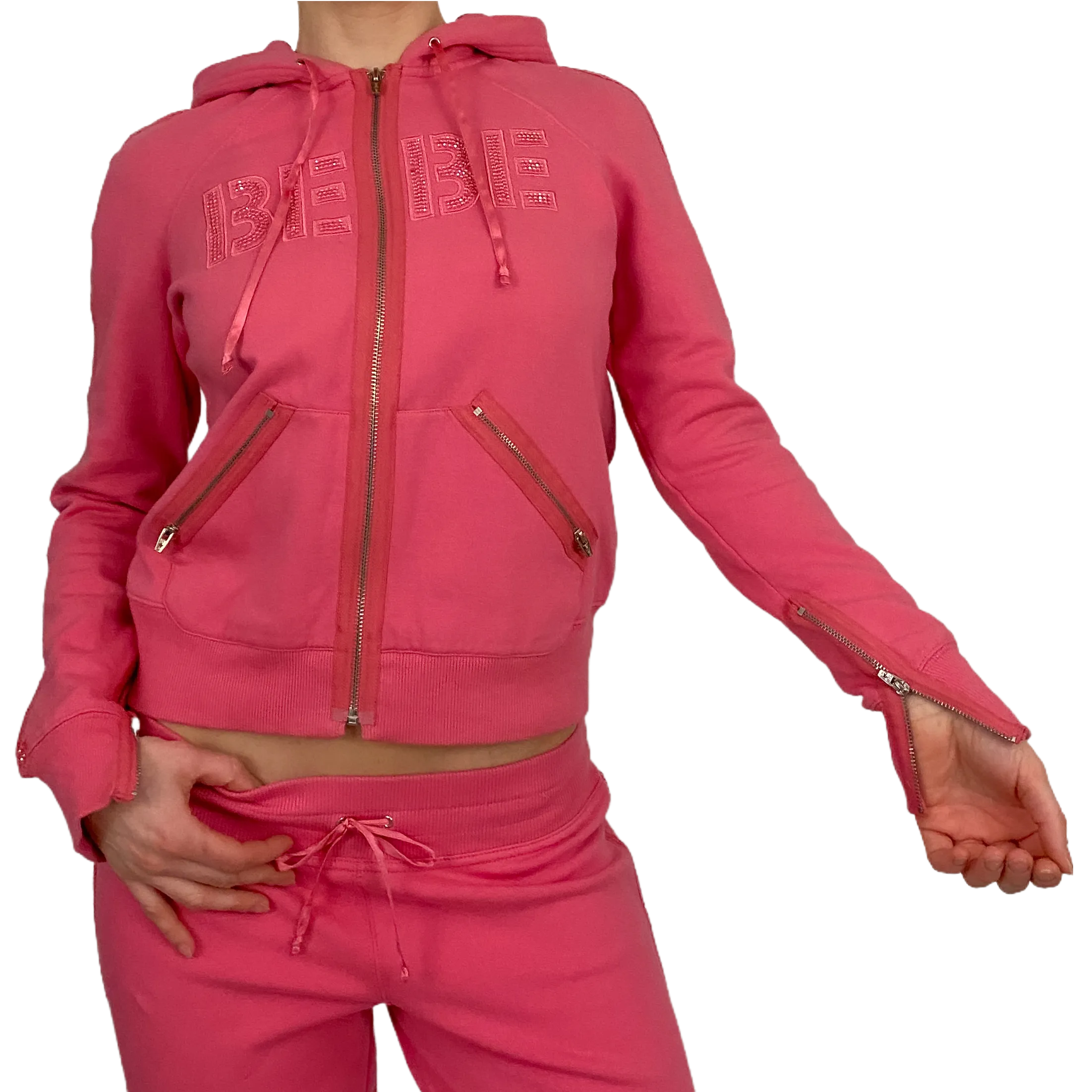 Bebe Sport Sequin Track Suit (S)